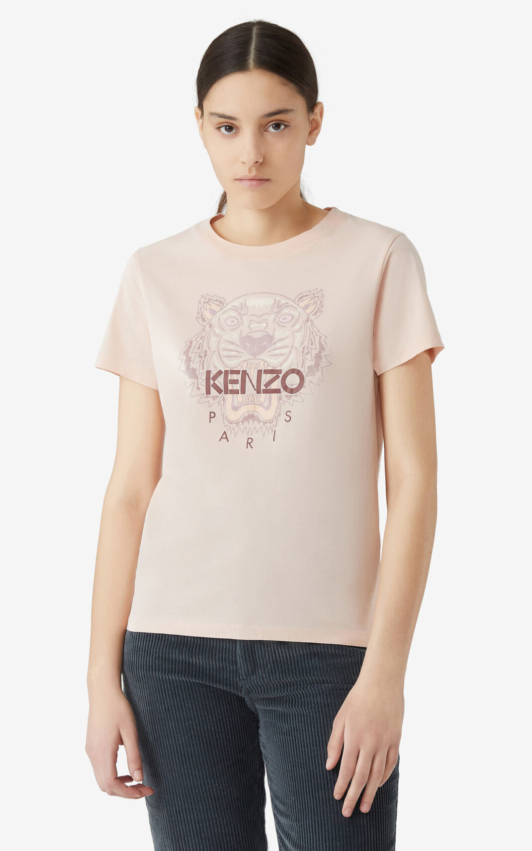 Kenzo Tiger T Shirt Pink For Womens 1345MHDZE